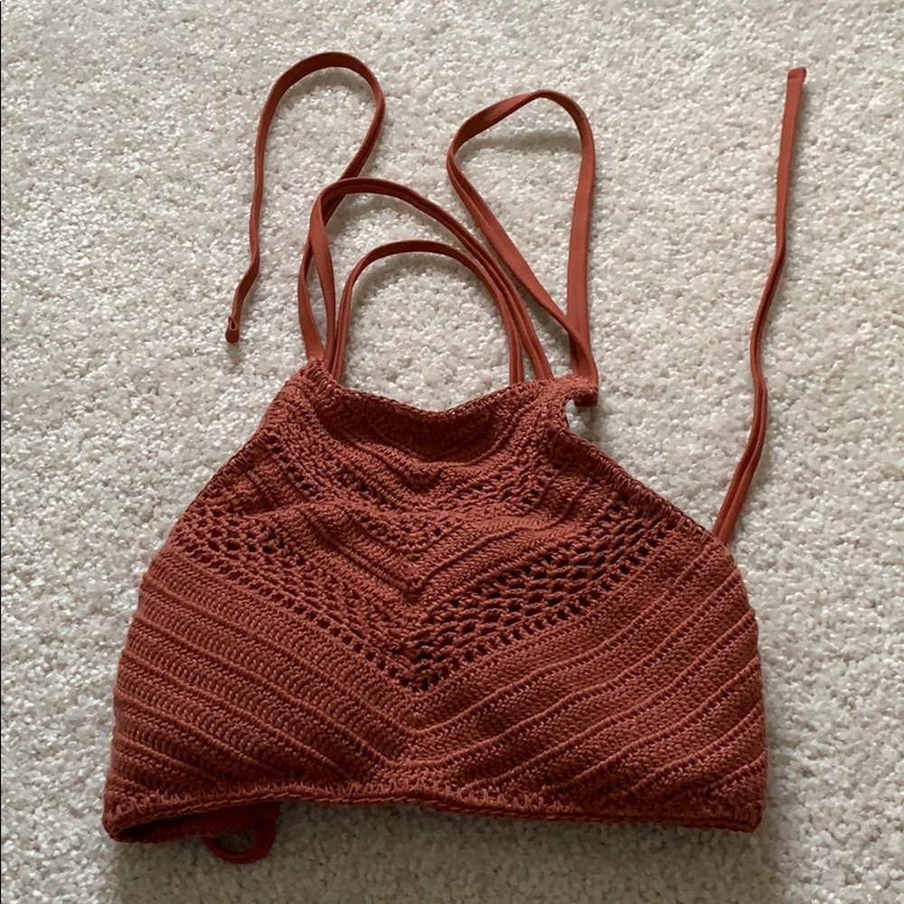 High neck bikini top NWOT